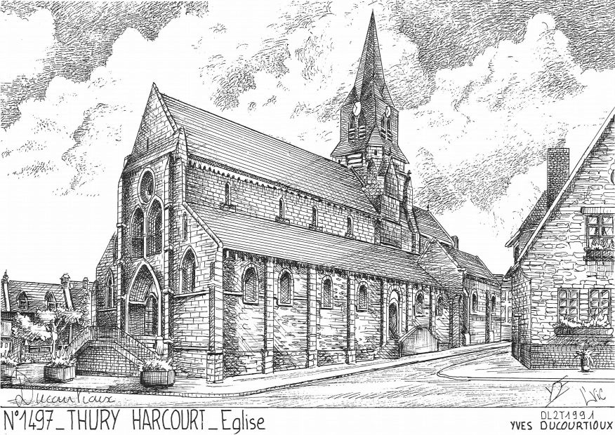 N 14097 - THURY HARCOURT - église